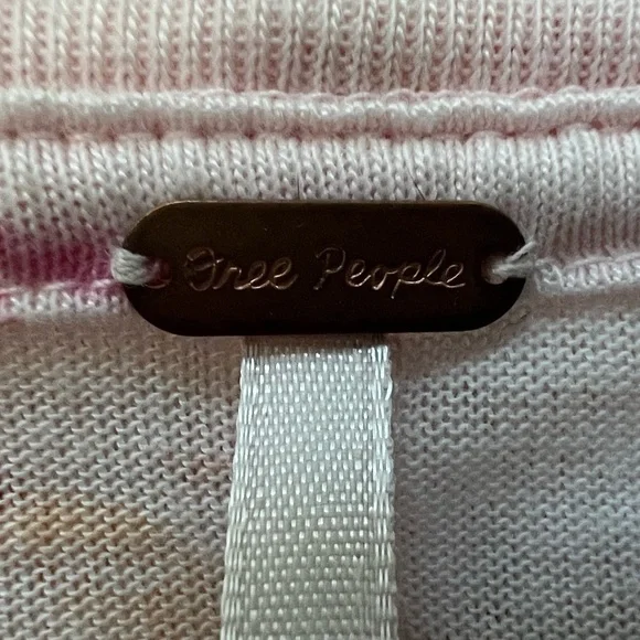 EUC Free People Tourist Floral Short Sleeve T-shirt in Blush Combo Size Medium - Picture 7 of 8